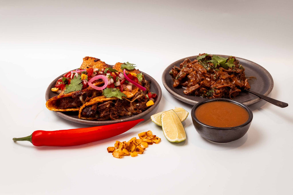 BBQ Brisket Birria Tacos