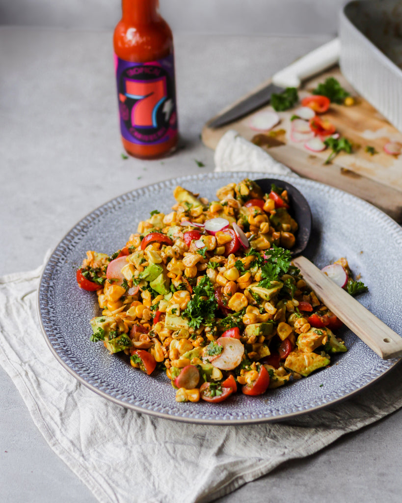 CARIBBEAN INSPIRED CORN AND AVOCADO SALSA