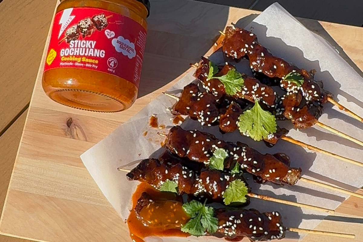 Gochujang Beef Skewers
