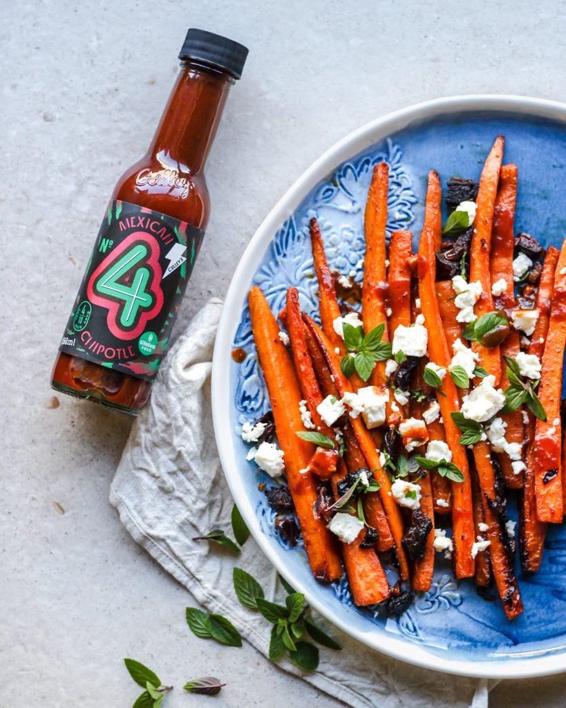 Spiced Roasted Carrots with Feta and Chipotle