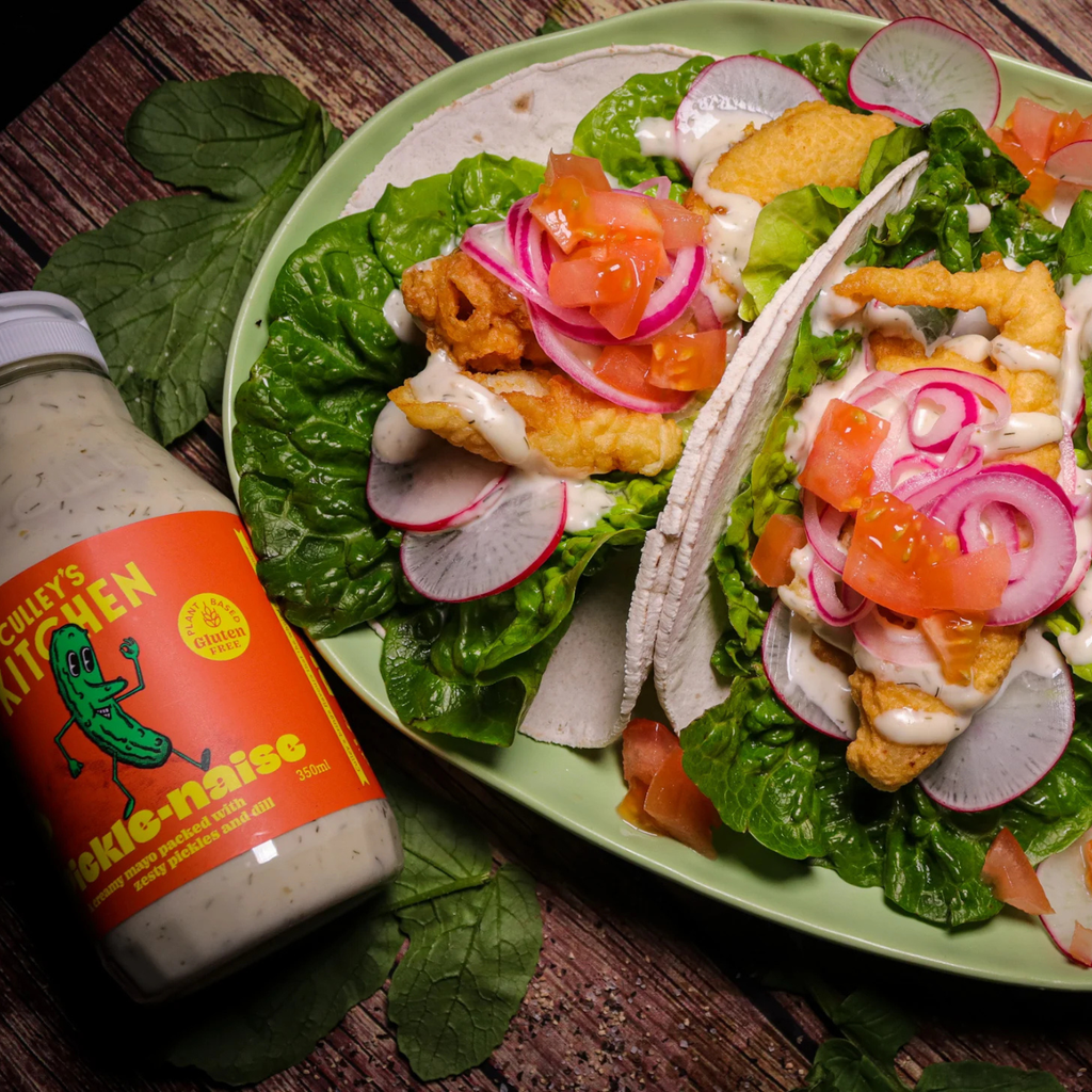 Picklenaise Fish Tacos